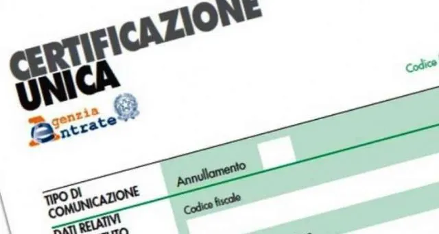 modello certificazione unica